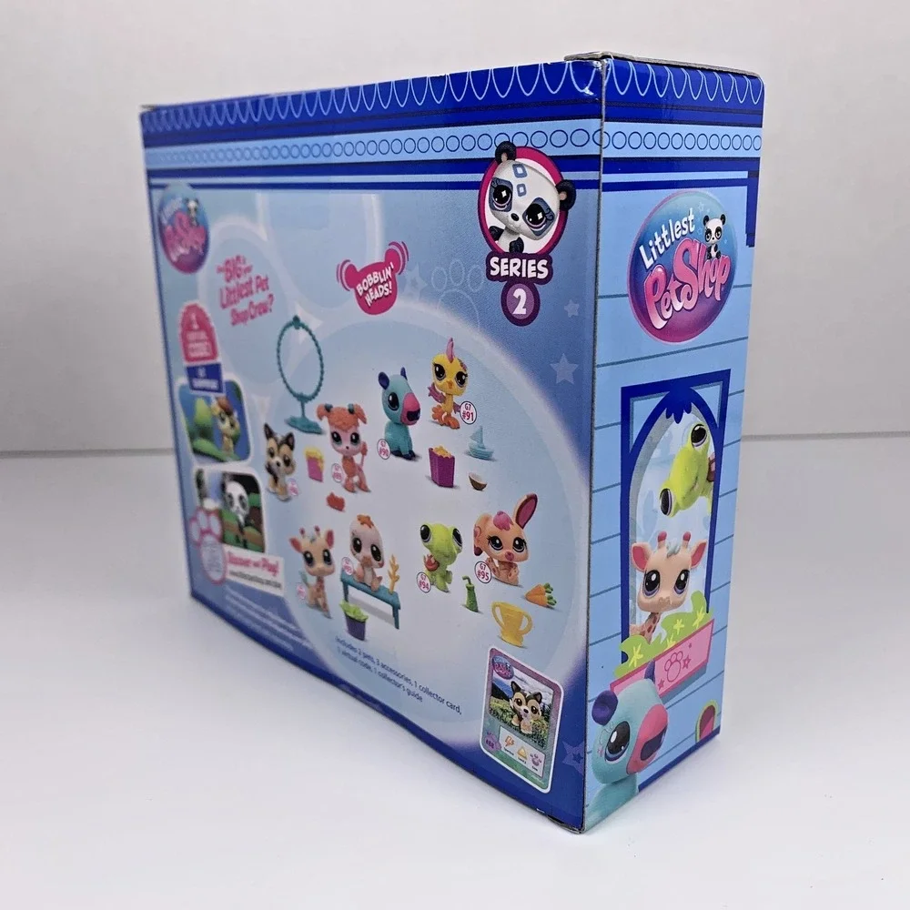 Littlest Pet Shop G7 Series 2 Pet Pairs #88 Husky #89 Poodle 